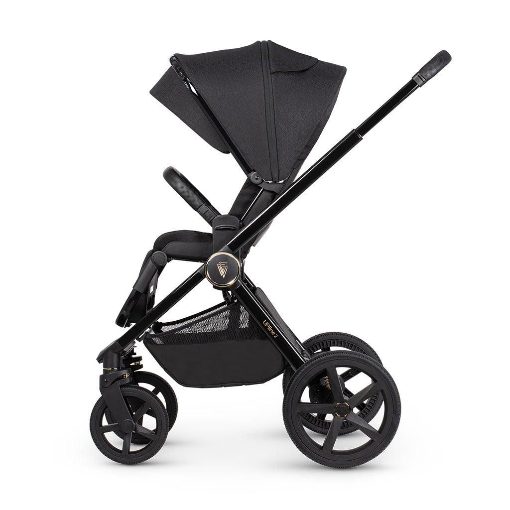 Venicci Upline 2 - 2 in 1 Pushchair - All Black