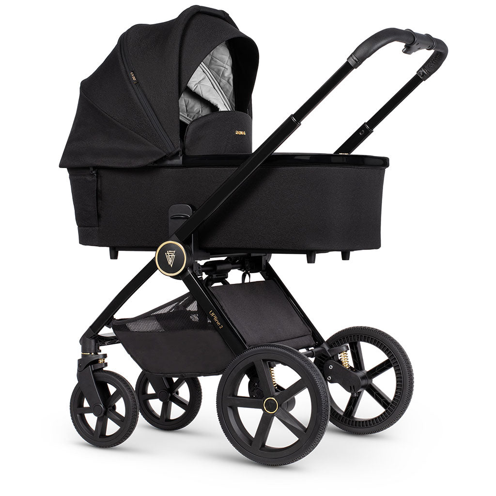 Venicci Upline 2 - 2 in 1 Pushchair - All Black