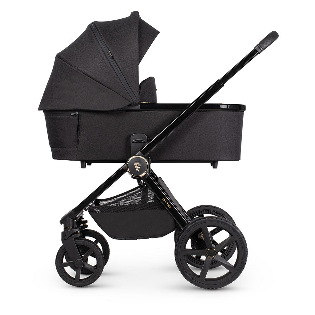 Venicci Upline 2 - 2 in 1 Pushchair - All Black