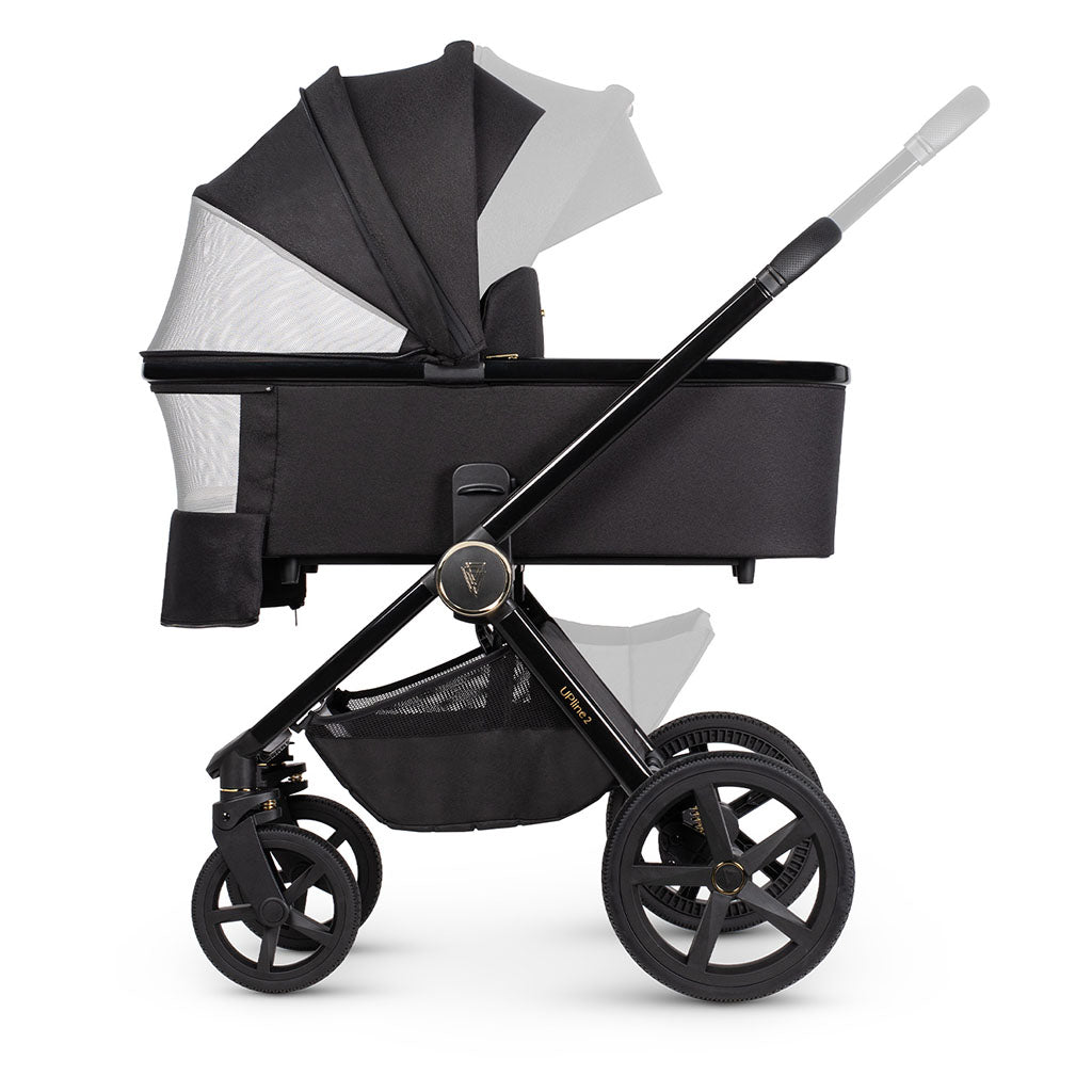 Venicci Upline 2 - 2 in 1 Pushchair - All Black