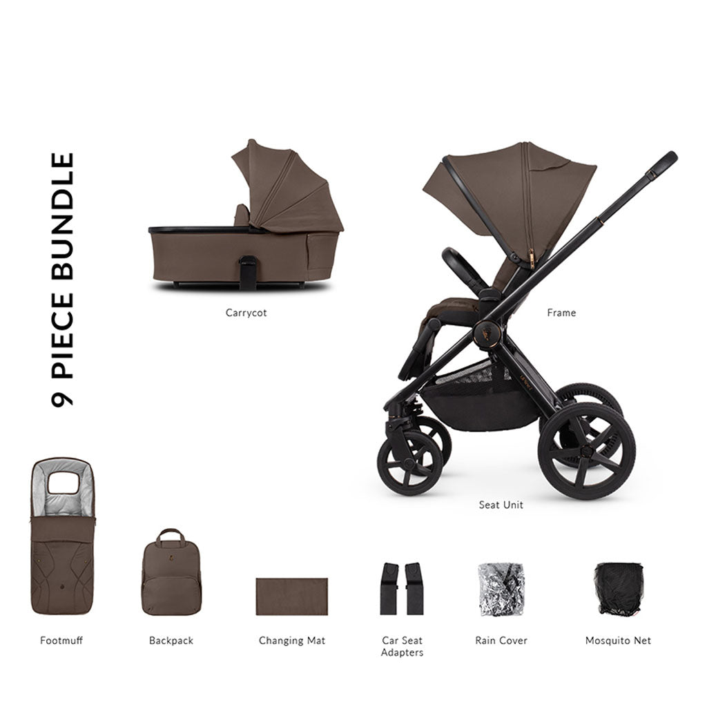 Venicci Upline 2 - 2 in 1 Pushchair - Brownie