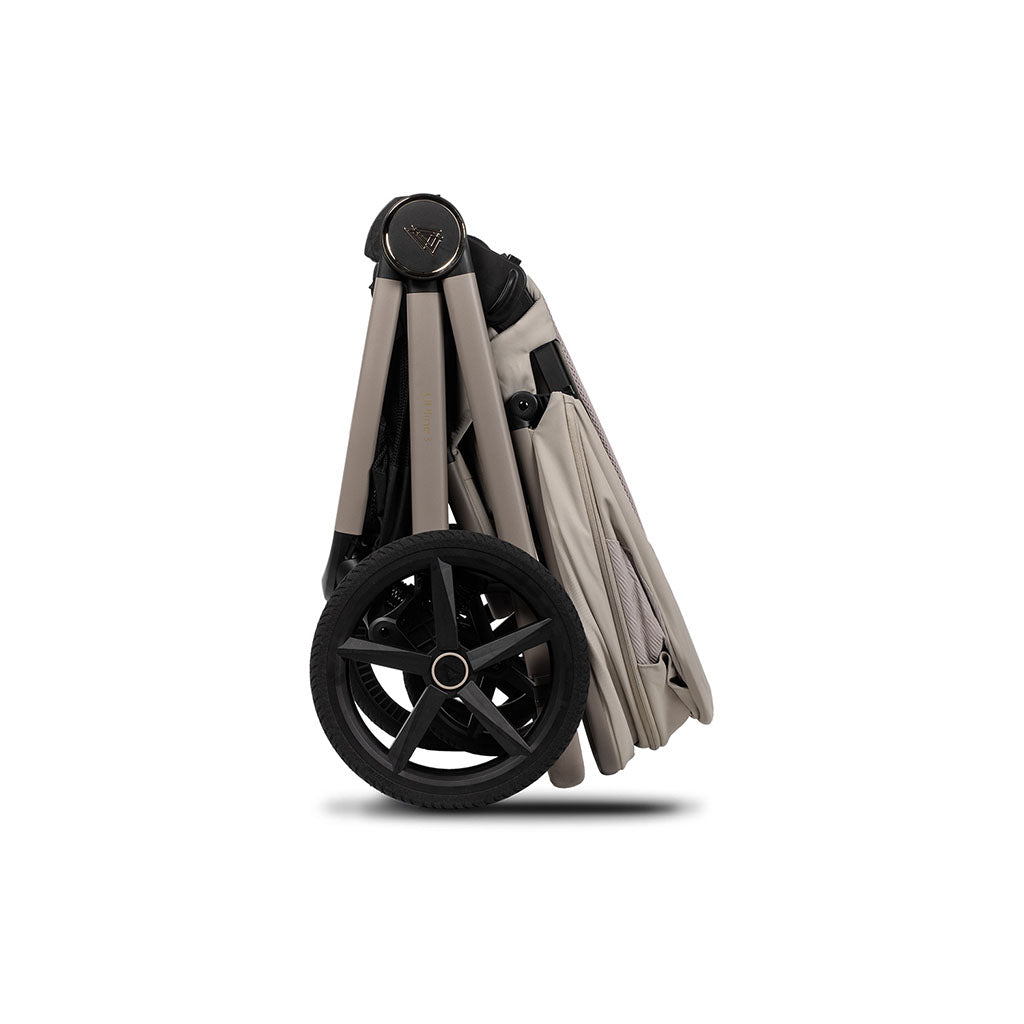 Venicci Upline 3 Folded carrycot on pram - Pebble