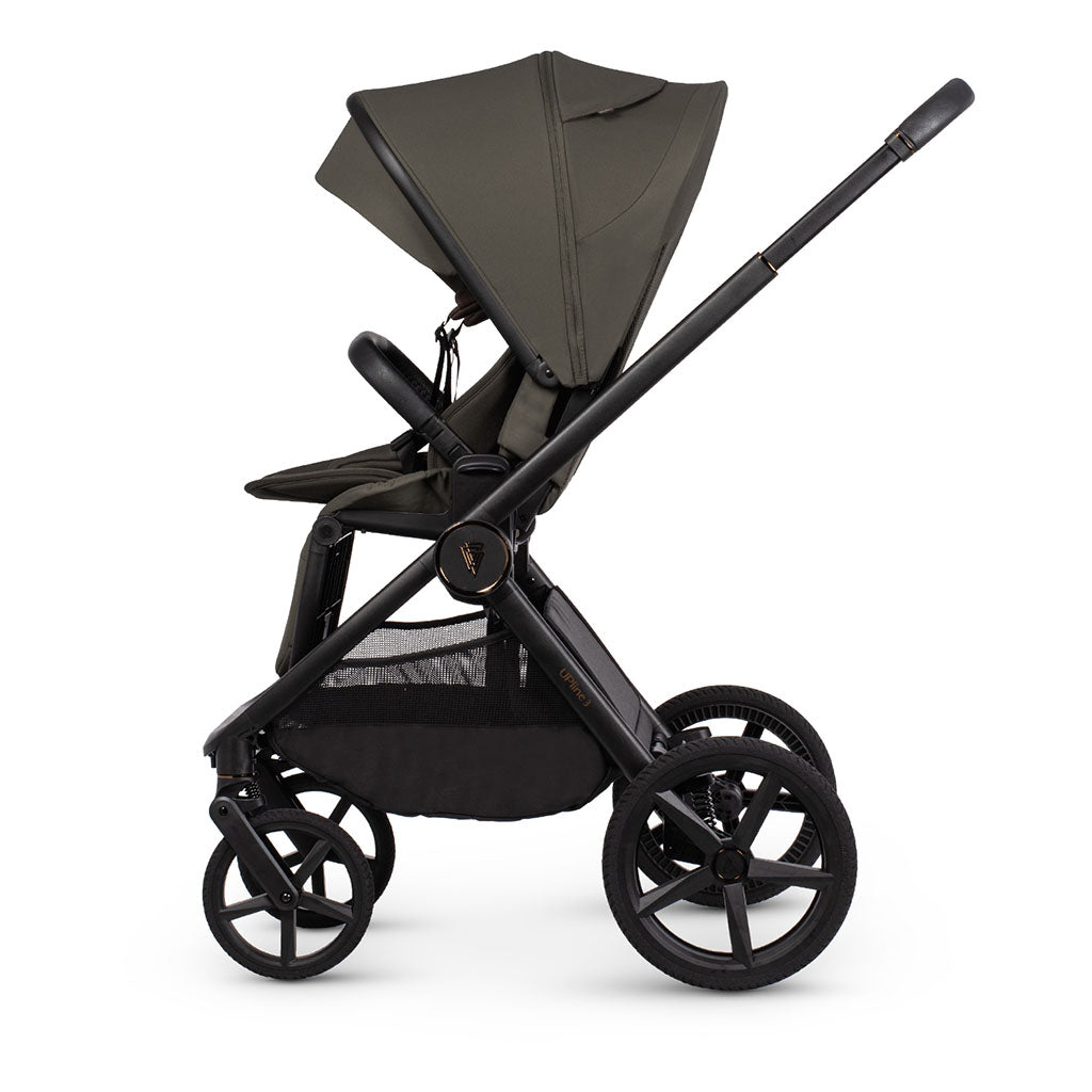 Venicci Upline 3 Pushchair side view - Truffle