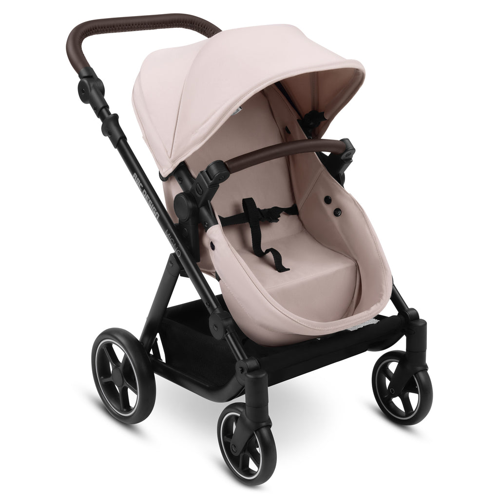 ABC Design Migno Dolls Pram - Berry