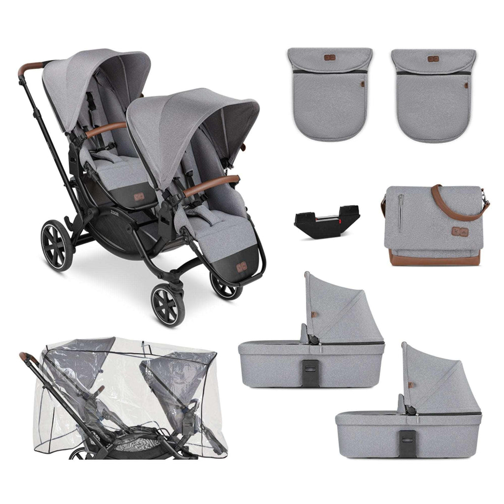 ABC Design Zoom Twin and Sibling Pram Bundle Option 1 - Chelsea Baby