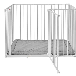 Baby Dan Olaf Playpen Rectangle - White - Chelsea Baby