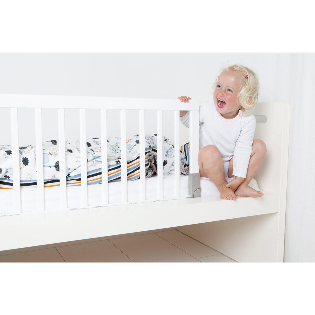 Baby Dan To Go Wooden Bedrail - White - Chelsea Baby
