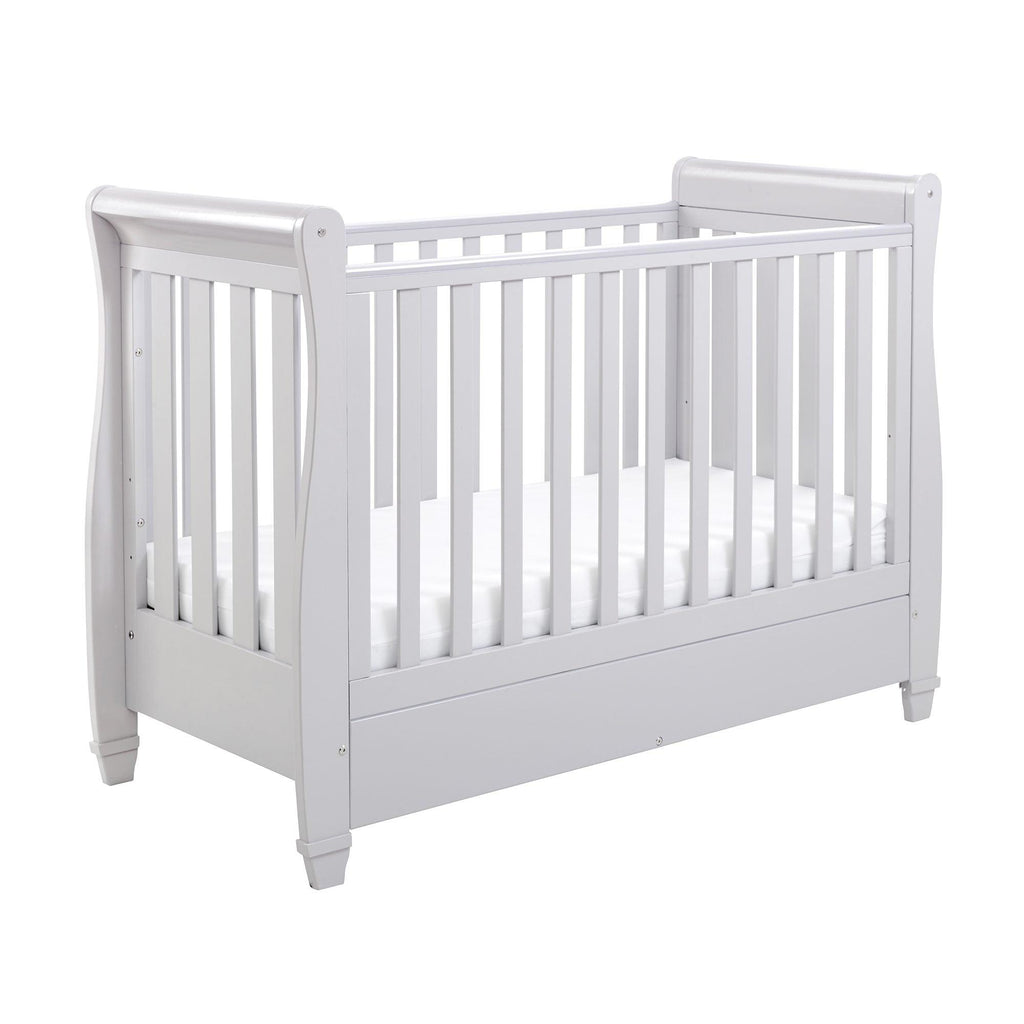 Babymore Eva Sleigh Cot Bed With Drawer - Chelsea Baby