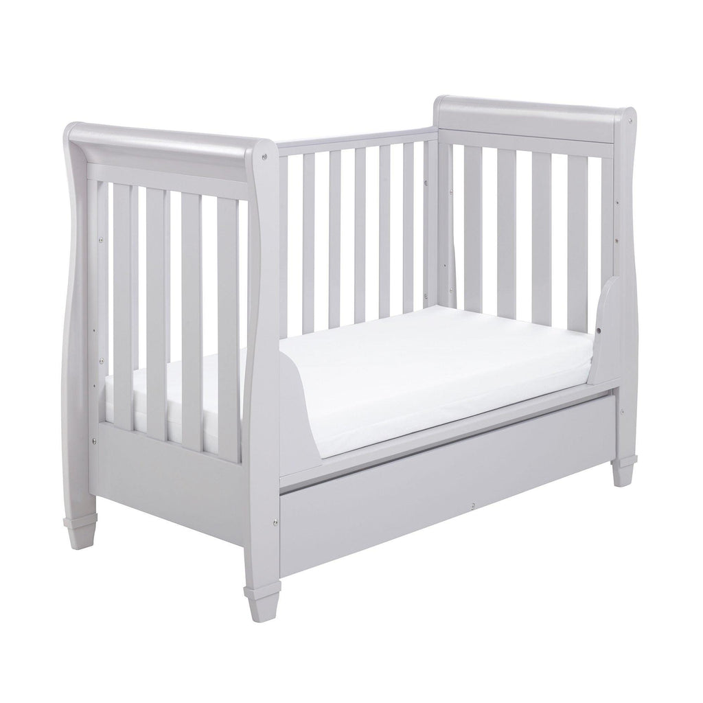 Babymore Eva Sleigh Cot Bed With Drawer - Chelsea Baby