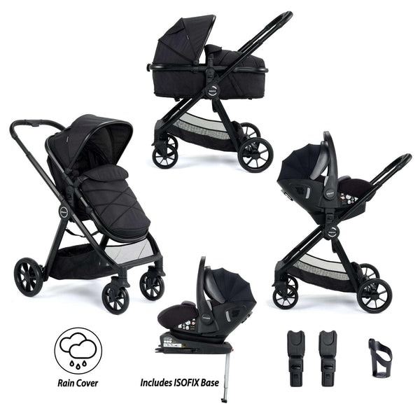 Babymore Mimi Travel System Pecan i-Size Car Seat with ISOFIX Base - Chelsea Baby