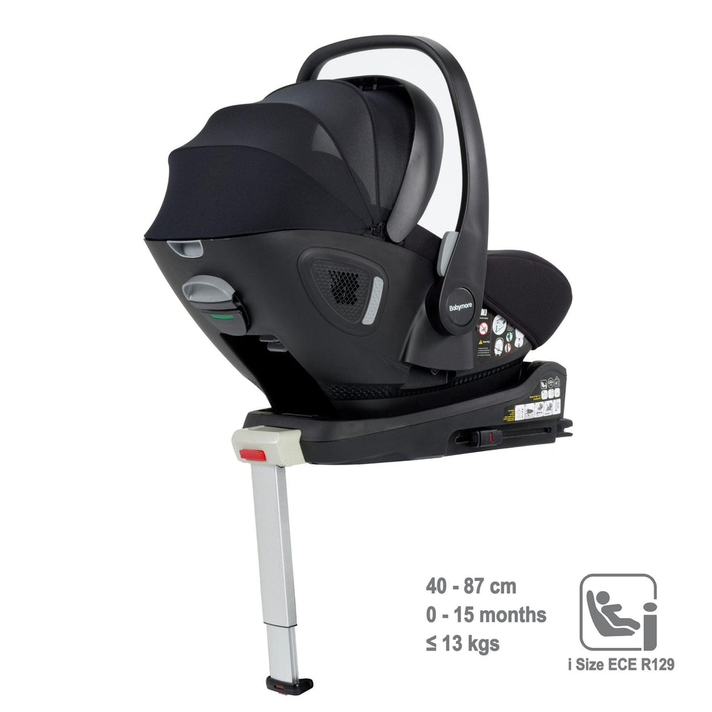 Babymore Mimi Travel System Pecan i-Size Car Seat with ISOFIX Base - Chelsea Baby