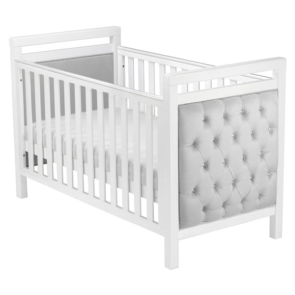Babymore Velvet Deluxe Cot Bed - Chelsea Baby