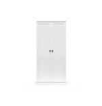 Silver Cross Bromley 3 Piece White Nursery Set with Convertible Cot to Toddler Bed, Dresser & Wardrobe