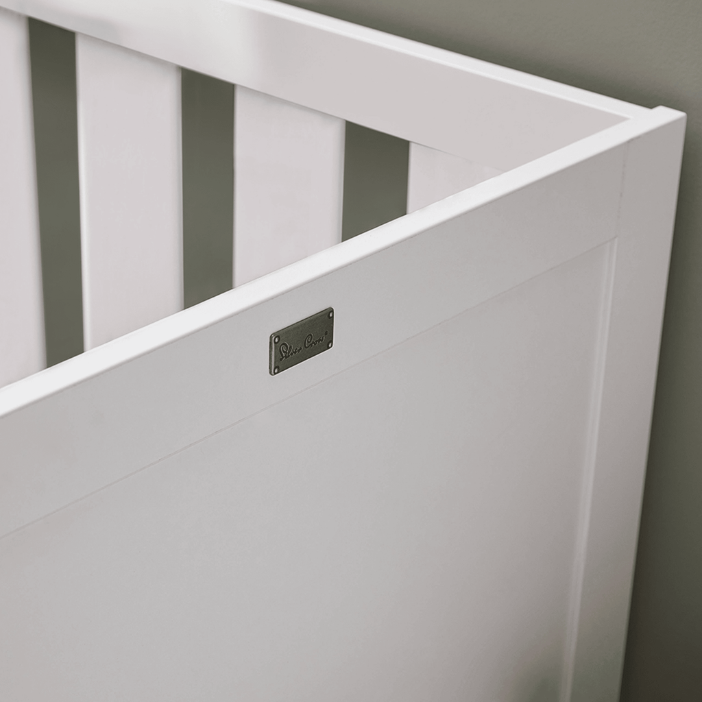Silver Cross Bromley White Convertible Cot Bed to Toddler Bed