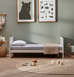 Silver Cross Bromley 3 Piece White Nursery Set with Convertible Cot to Toddler Bed, Dresser & Wardrobe