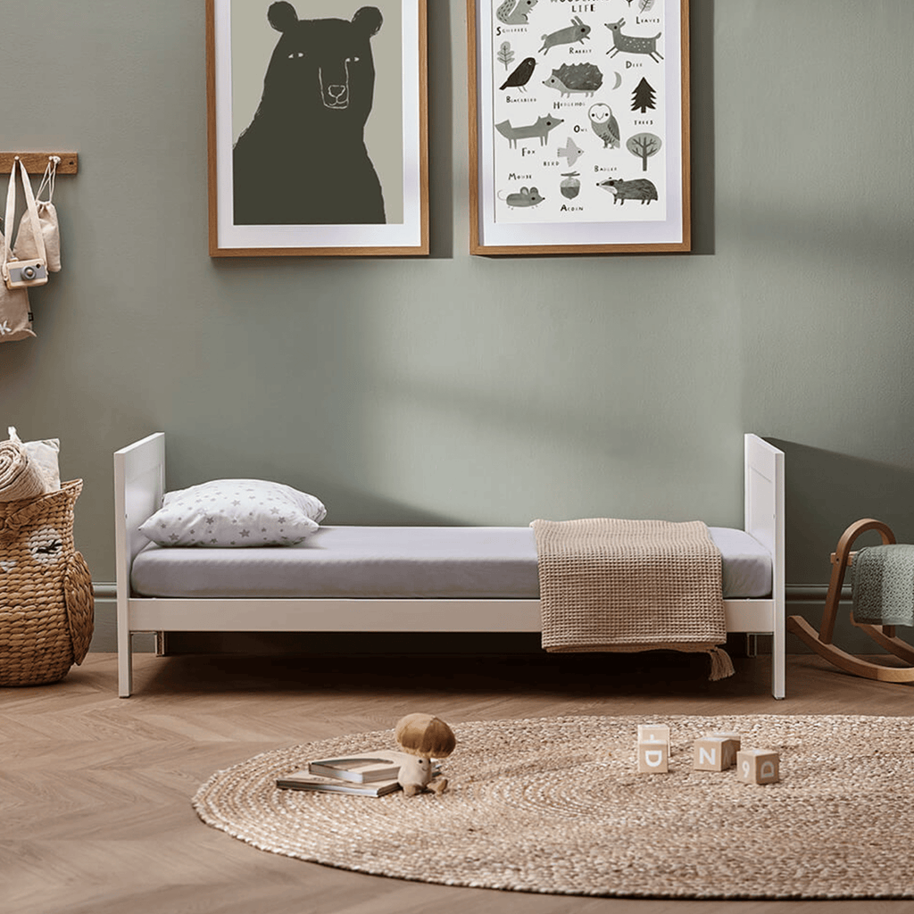 Silver Cross Bromley White Convertible Cot Bed to Toddler Bed