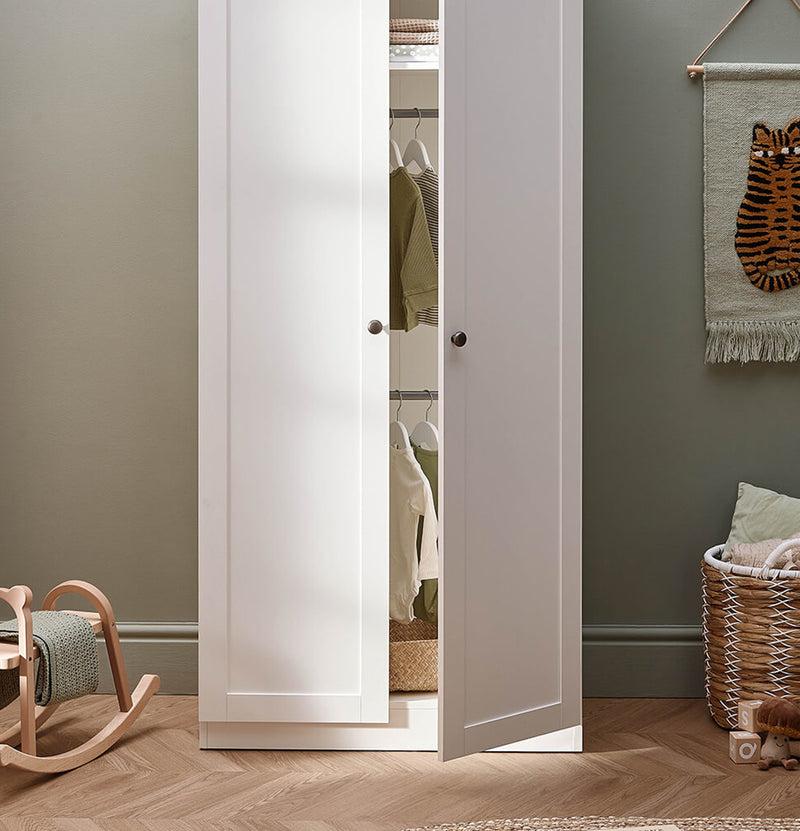 Silver Cross Bromley White Wardrobe