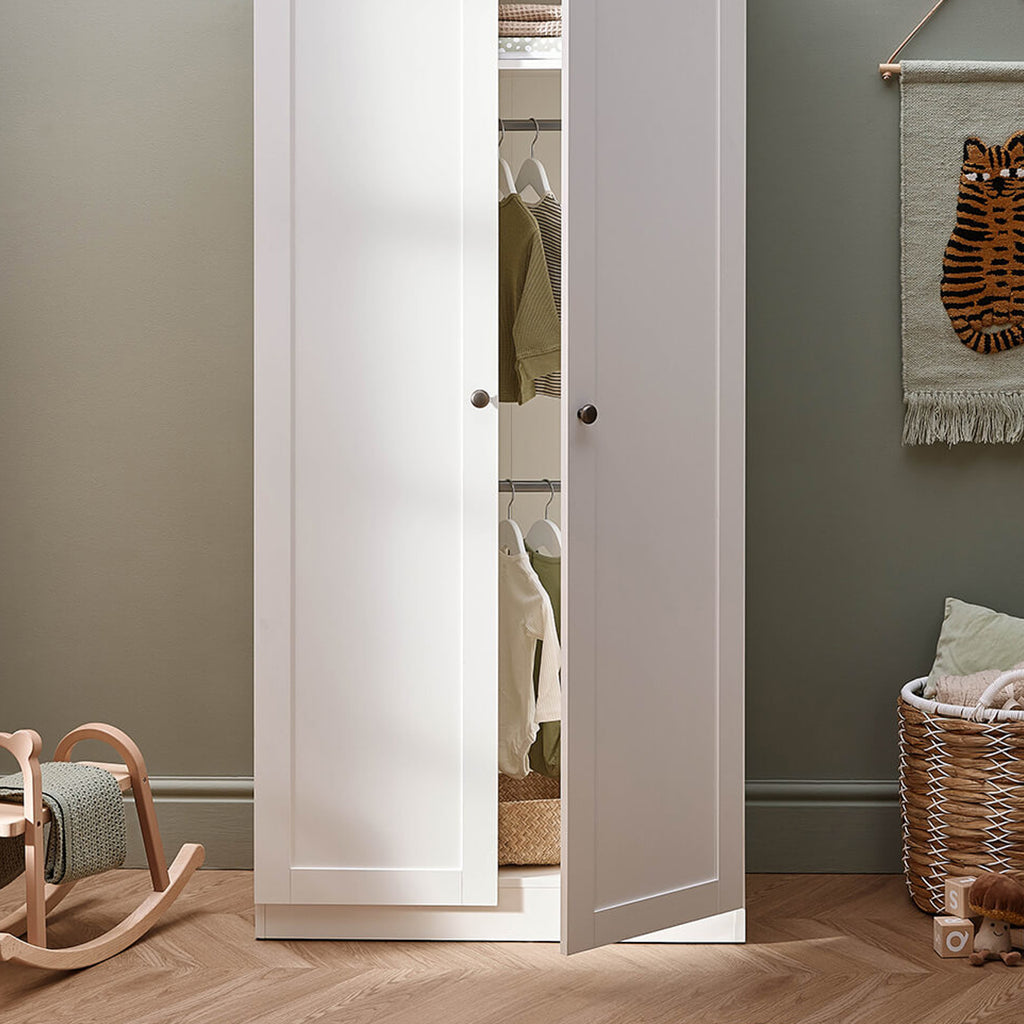 Silver Cross Bromley White Wardrobe