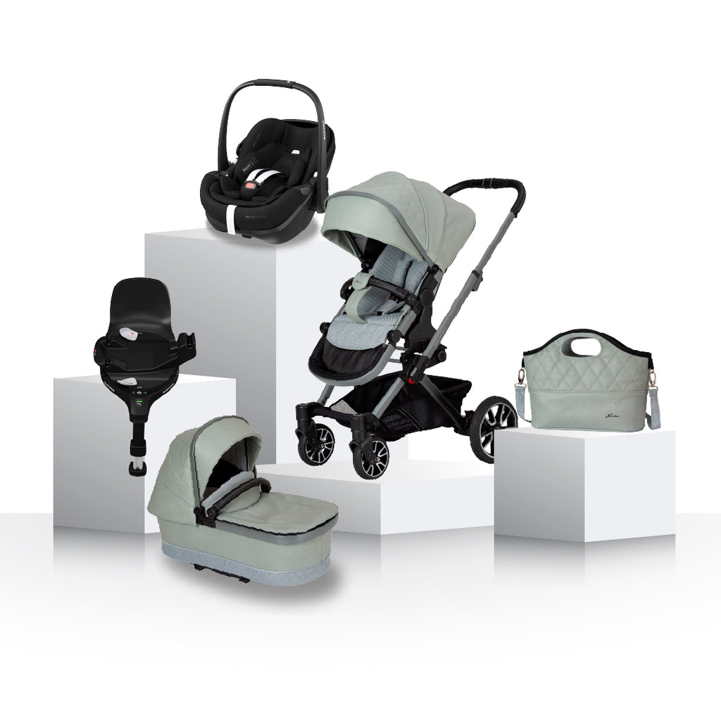 Mercedes-Benz Avantgarde GTX and Maxi Cosi Pebble Pro 2 Travel System - Sage Grey