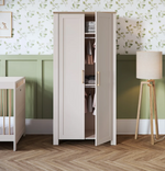 Silver Cross Seville 3 Piece Nursery Set with Convertible Cot to Toddler Bed, Dresser & Wardrobe