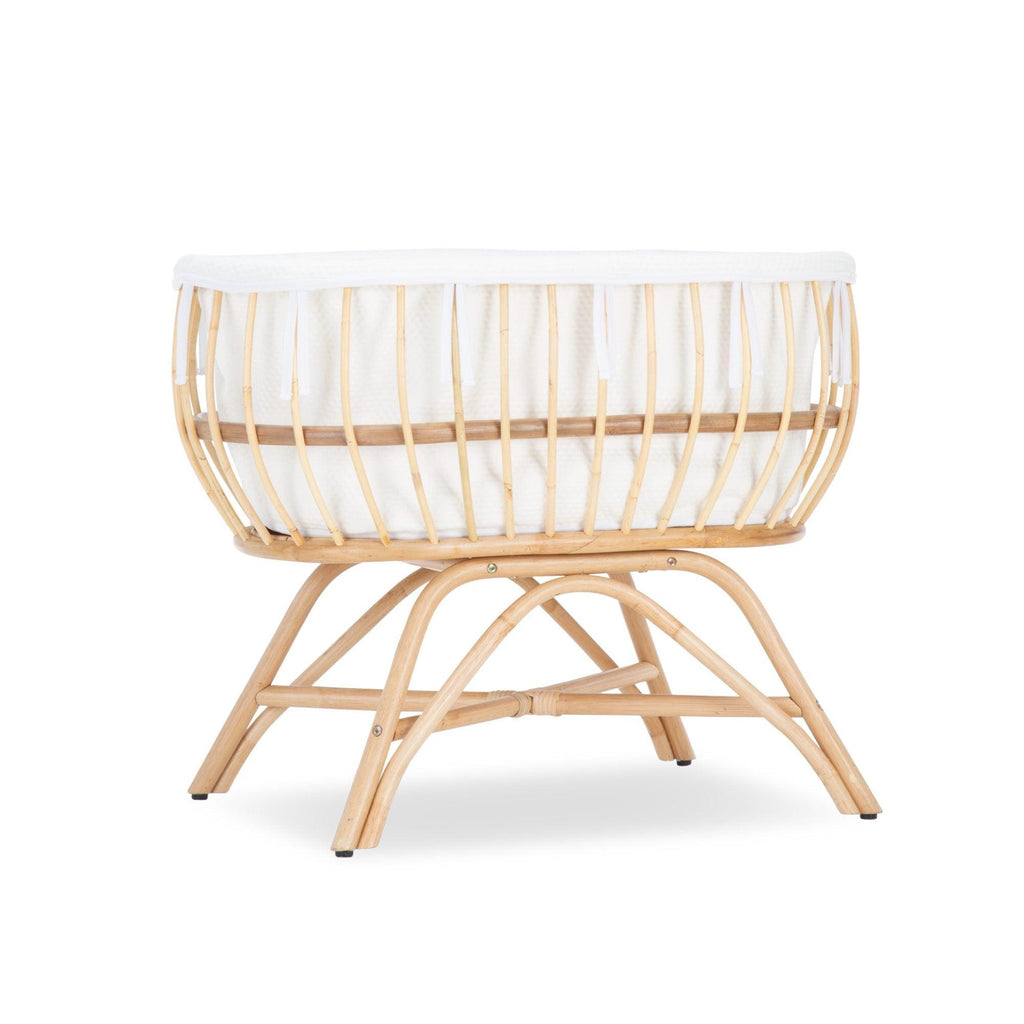 CuddleCo Aria 2 Piece Set Crib and Changer - Rattan - Chelsea Baby