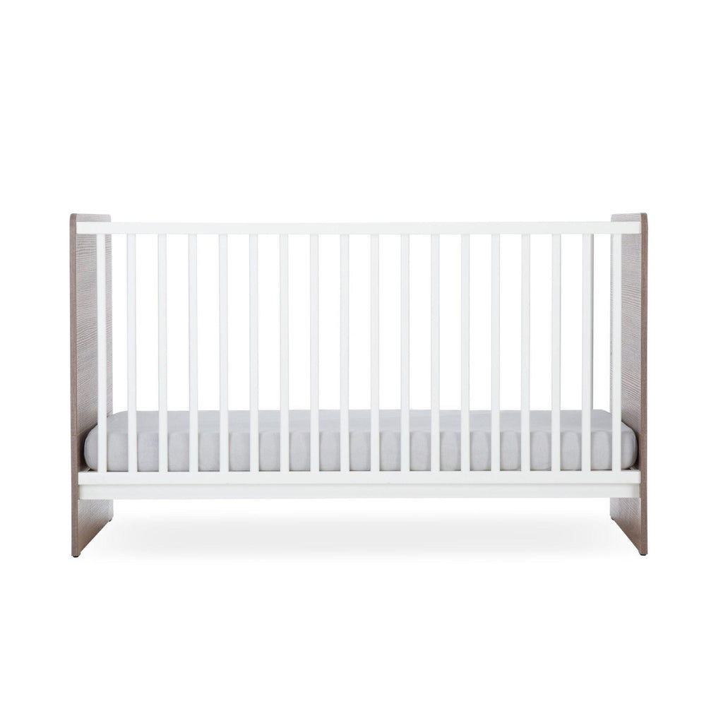 CuddleCo Enzo 2 Piece Nursery Furniture Set - Truffle Oak/White - Chelsea Baby