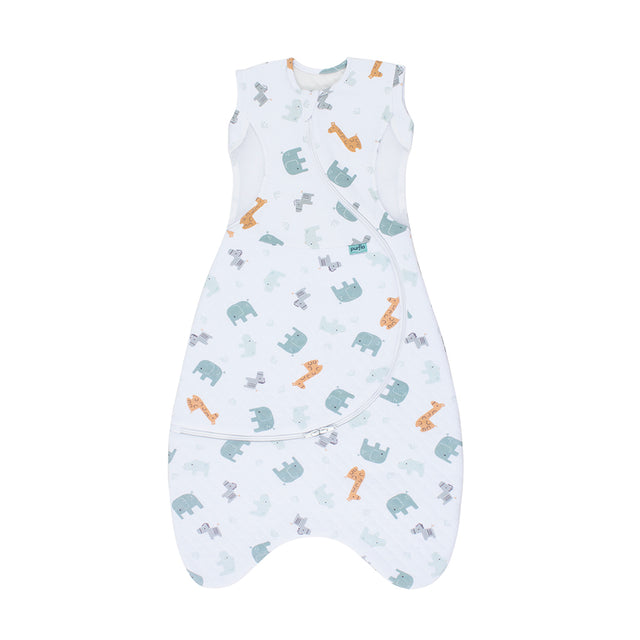 Purflo 2.5 Tog Cuddle to Sleep Bag - Animal Safari