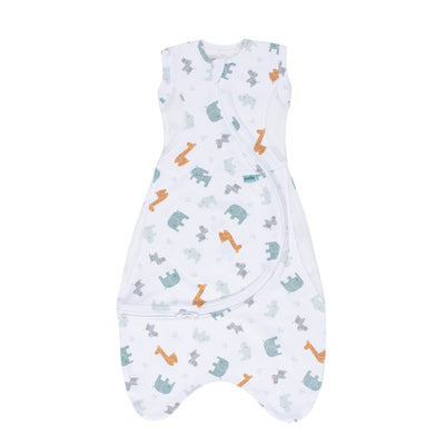 Purflo 0.5 Tog Cuddle to Sleep Bag - Animal Safari