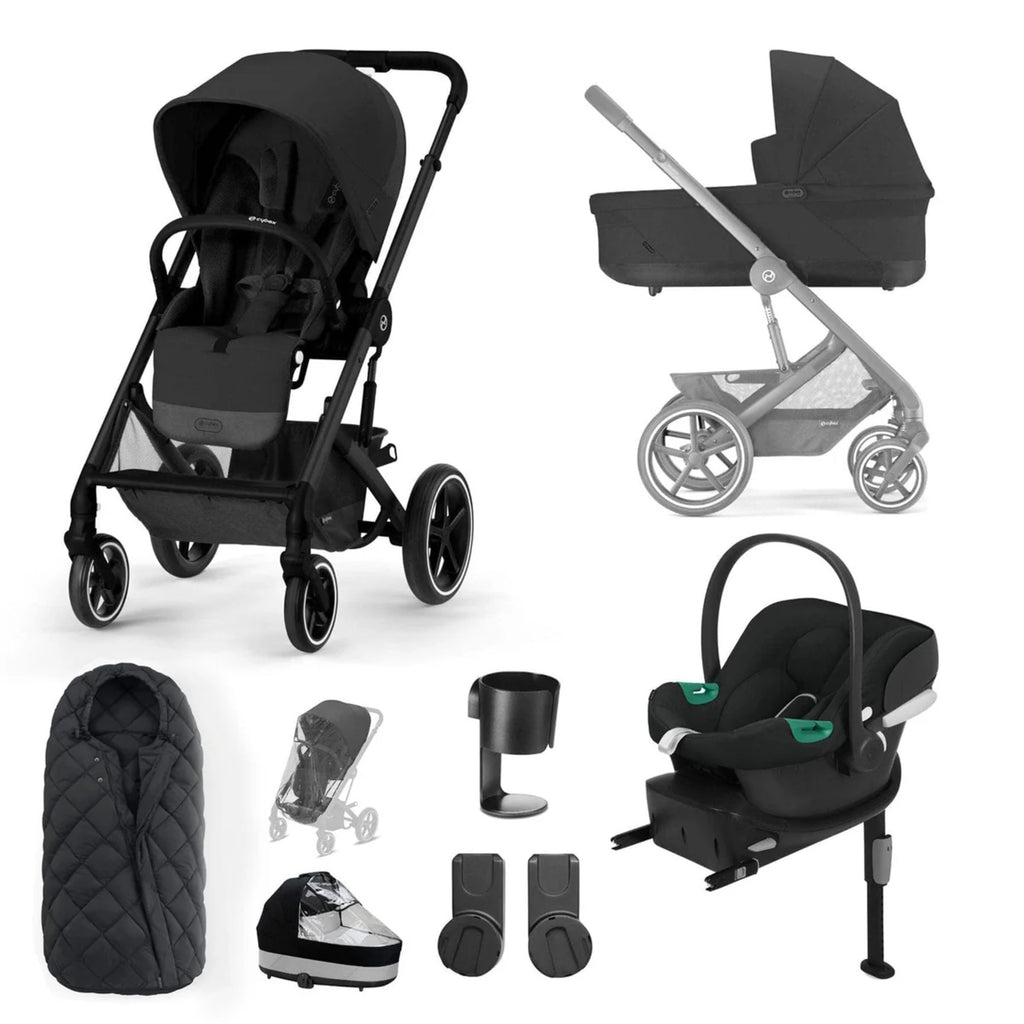 Cybex Balios S Lux Pushchair with Aton B2 Car Seat 10 Piece Bundle - Chelsea Baby