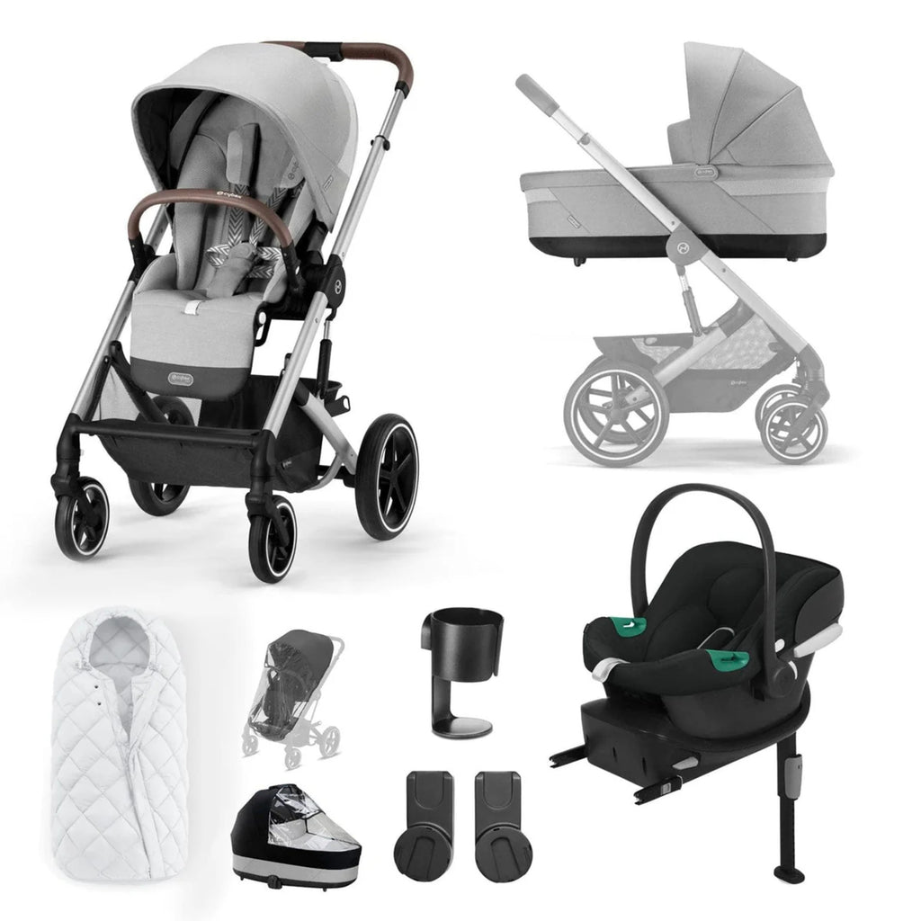 Cybex Balios S Lux Pushchair with Aton B2 Car Seat 10 Piece Bundle - Chelsea Baby