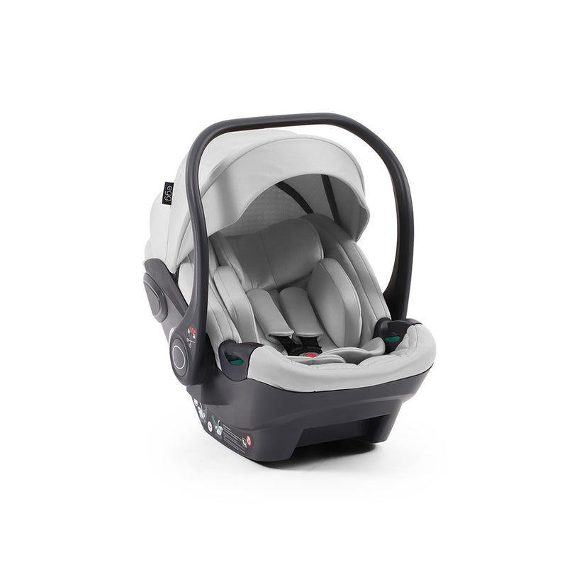 egg 3 Shell i-Size Infant Car Seat - Houndstooth Silver