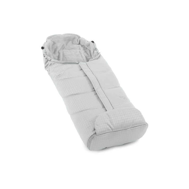 Egg 3 Deluxe Footmuff - Houndstooth Silver