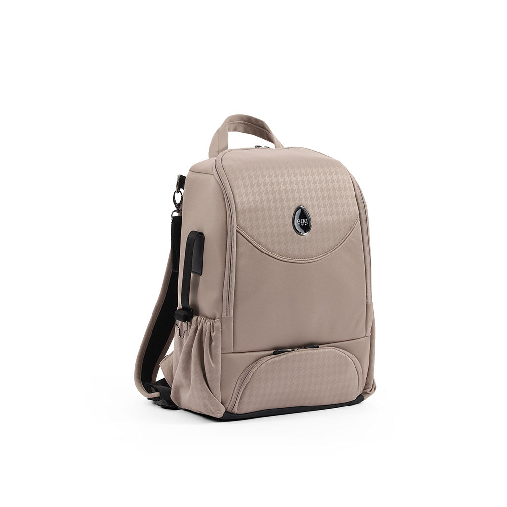 Egg 3 Top Loader Backpack - Houndstooth Almond
