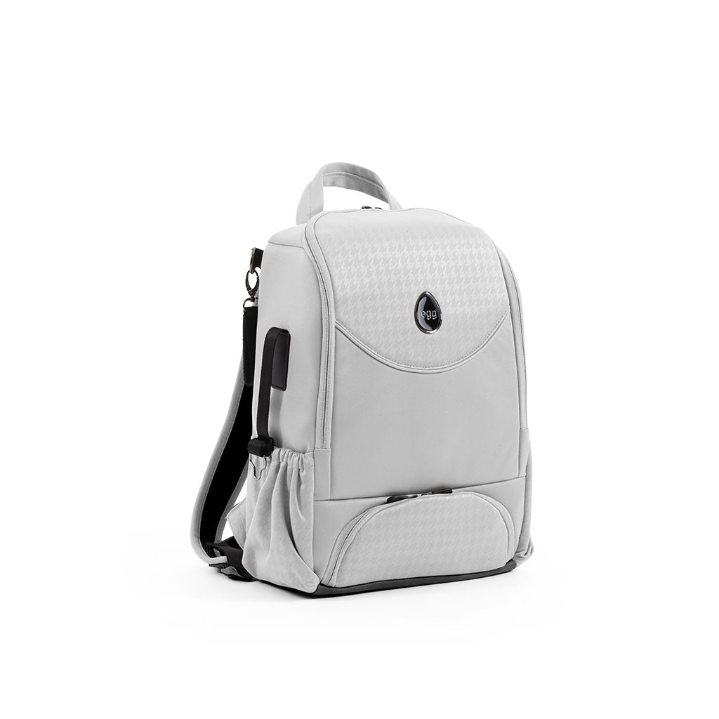 Egg 3 Top Loader Backpack - Houndstooth Silver