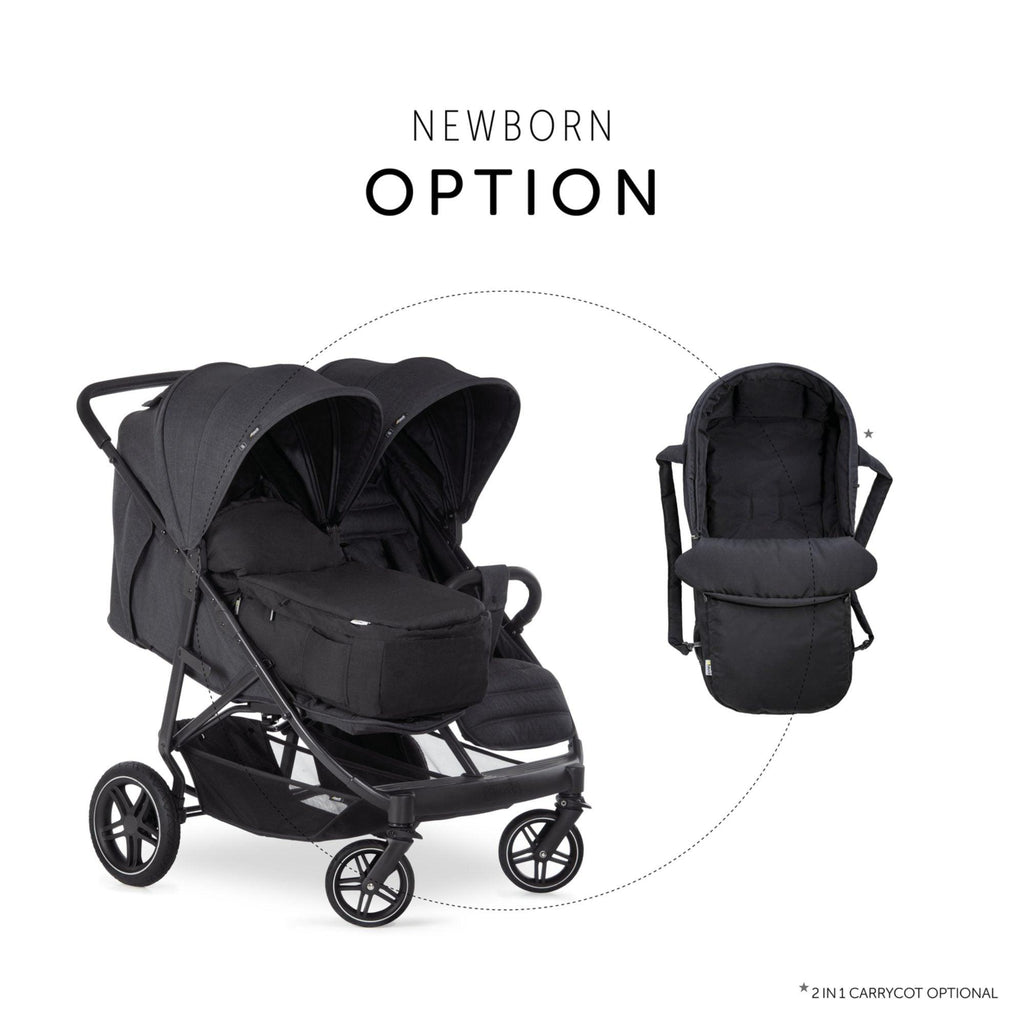 Hauck Uptown Duo Twin Pushchair - Black - Chelsea Baby