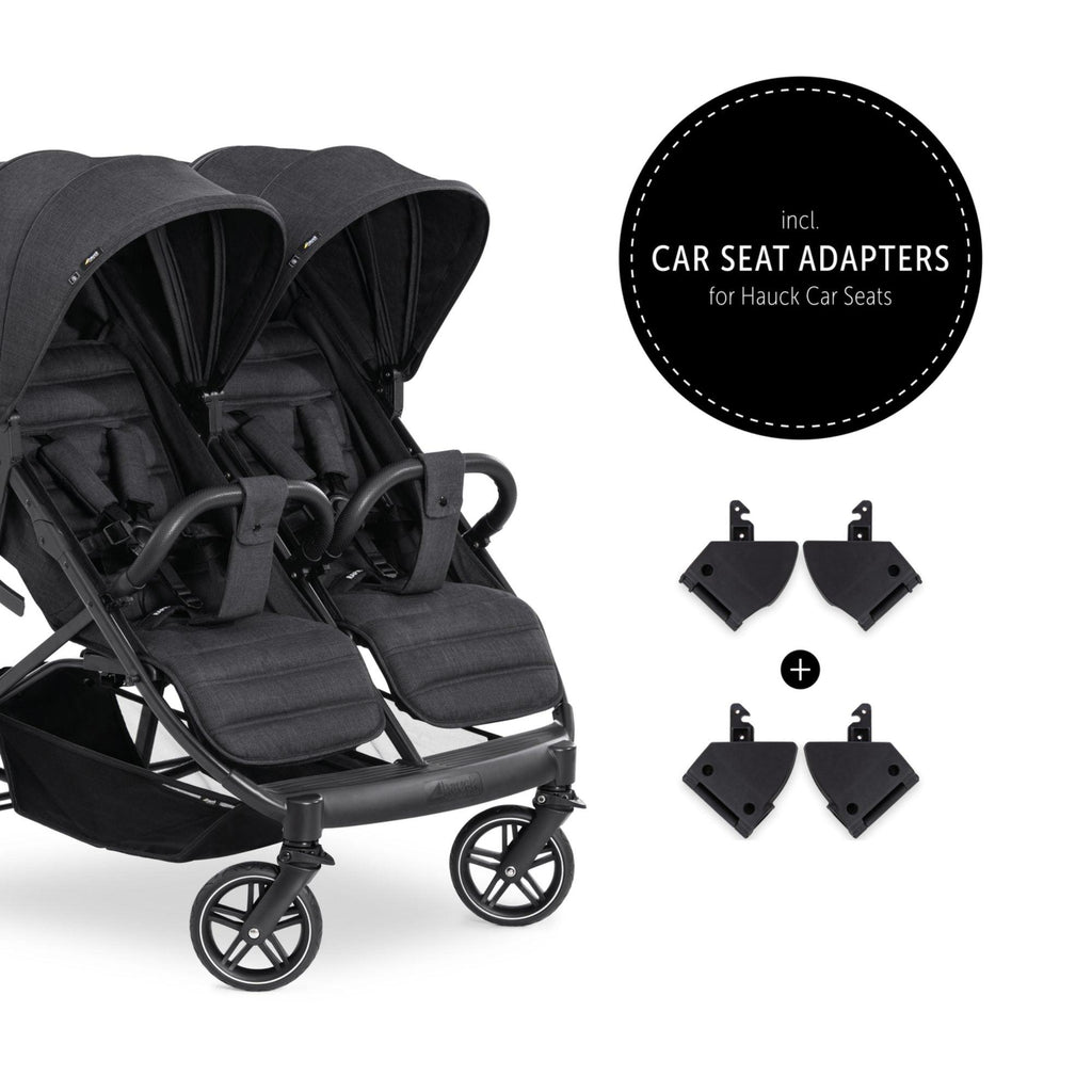 Hauck Uptown Duo Twin Pushchair - Black - Chelsea Baby