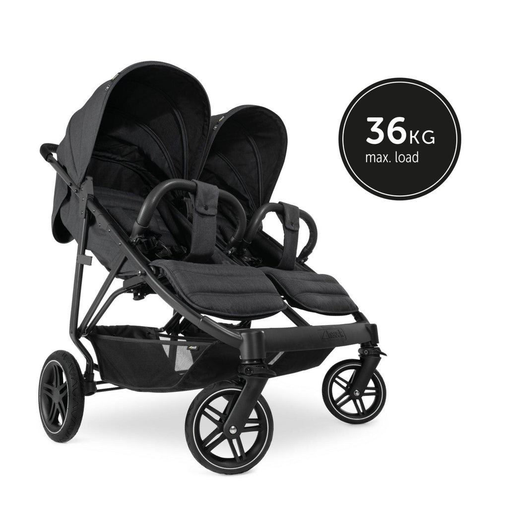 Hauck Uptown Duo Twin Pushchair - Black - Chelsea Baby