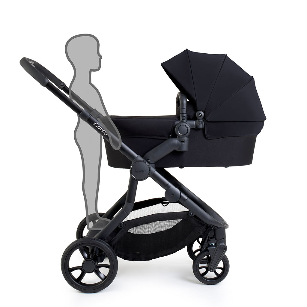 iCandy Orange 4 Travel System and Car Seat - Black Edition