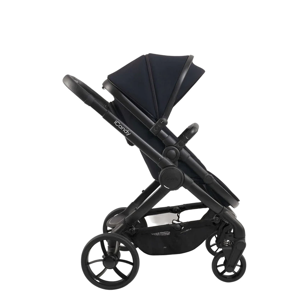 iCandy Peach 7 Pushchair and Carrycot Complete Car Seat Bundle - Black Edition
