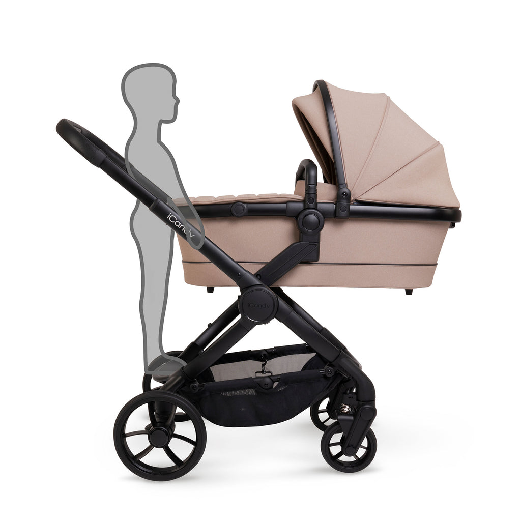 iCandy Peach 7 Pushchair and Carrycot Complete Car Seat Bundle - Cookie
