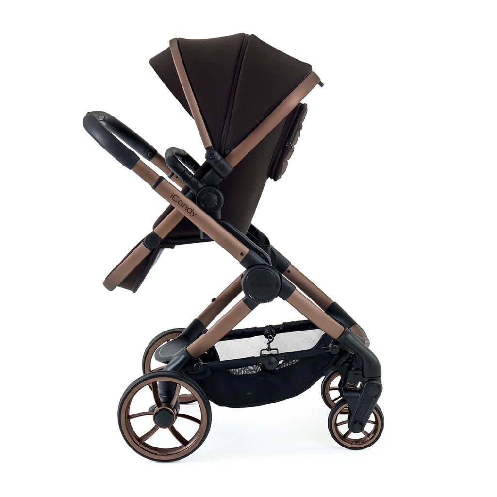 iCandy Peach 7 Pushchair and Carrycot Complete Car Seat Bundle - Pecan