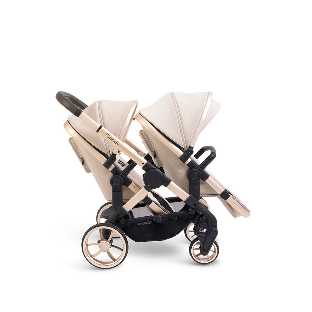 iCandy Peach 7 Pushchair and Carrycot Twin Bundle - Biscotti