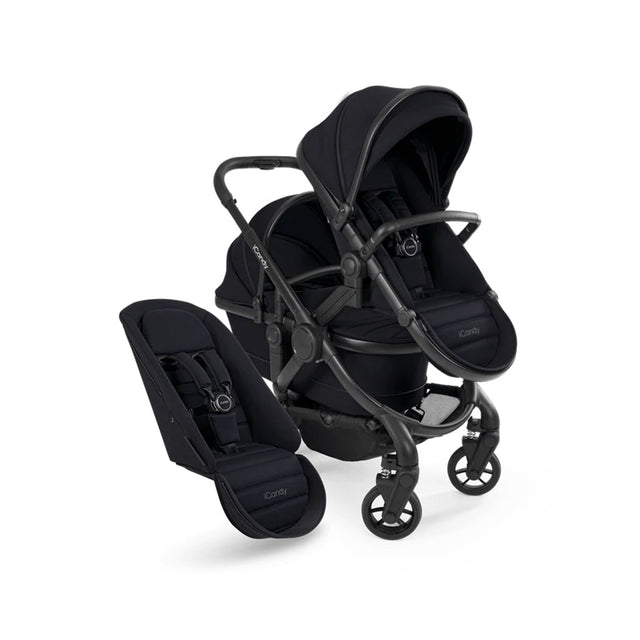 iCandy Peach 7 Pushchair and Carrycot Double Bundle - Black Edition