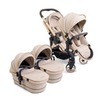 iCandy Peach 7 Pushchair and Carrycot Twin Bundle - Biscotti