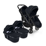 iCandy Peach 7 Pushchair and Carrycot Twin Bundle - Black Edition