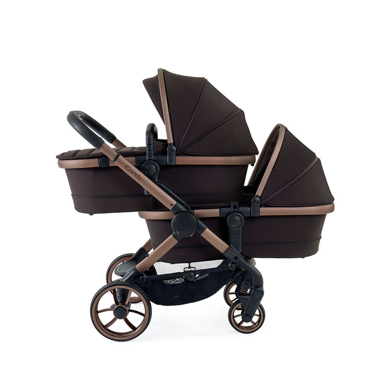 iCandy Peach 7 Pushchair and Carrycot Twin Bundle - Pecan