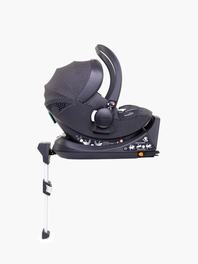 iCandy Cocoon Car Seat and Base Dark Grey 4