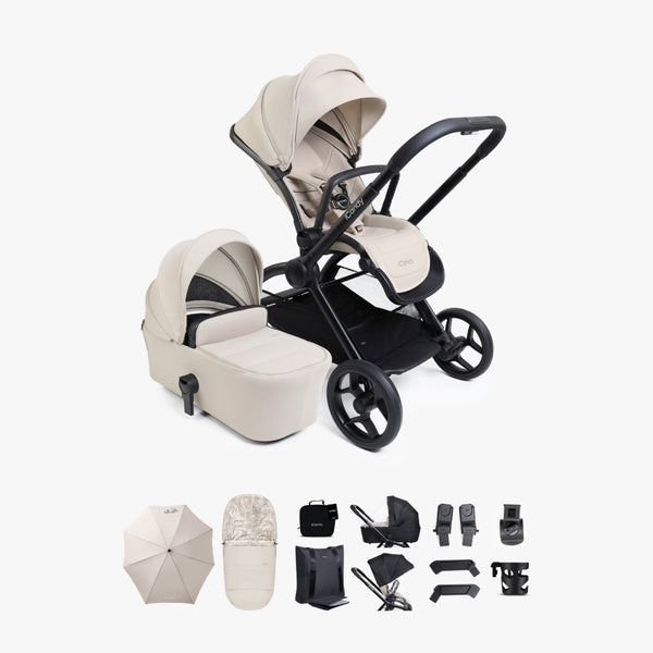 iCandy Core 2 Sandstone Pushchair and Carrycot - Complete Bundle Image 2