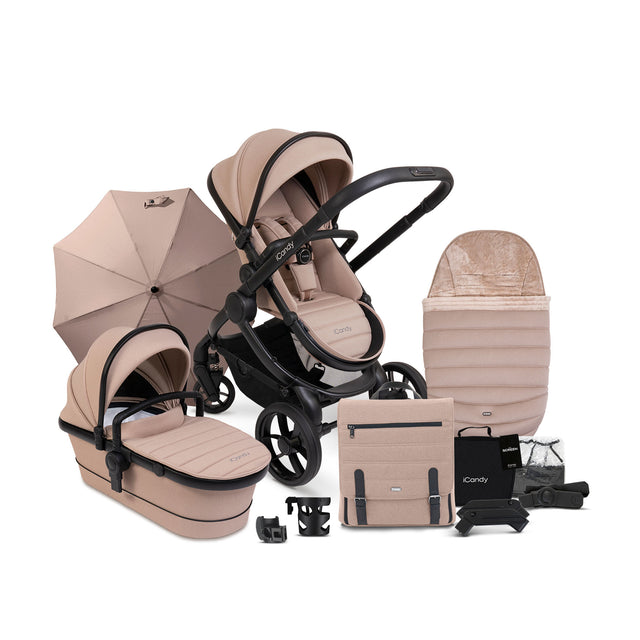 iCandy Peach 7 Pushchair and Carrycot Complete Bundle - Cookie