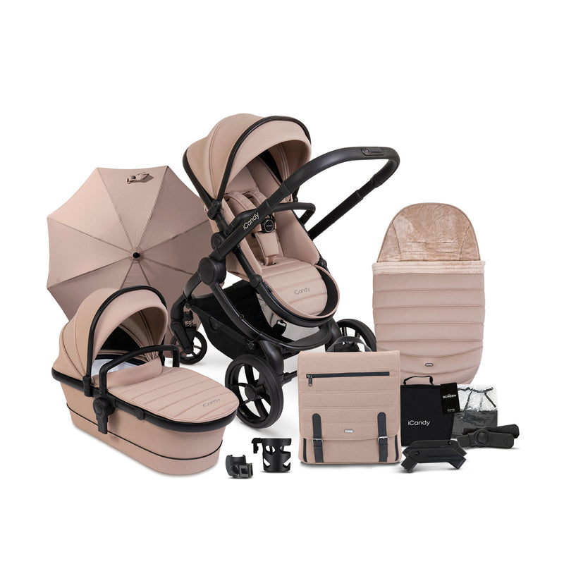 iCandy Peach 7 Pushchair and Carrycot Complete Bundle - Cookie